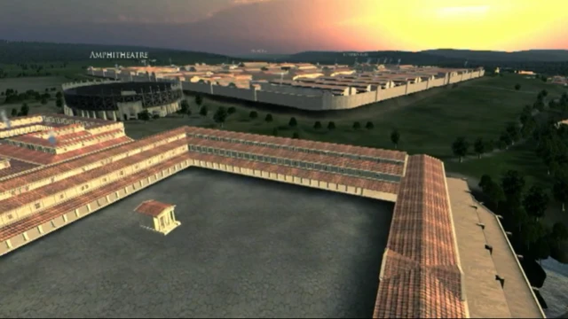 Римский город в Уэльсе, реконструкция