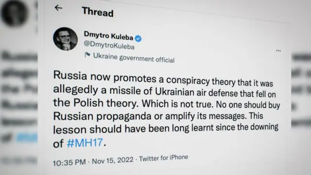 Twit Menteri Luar Negeri Ukraina Dmytro Kuleba di Twitter