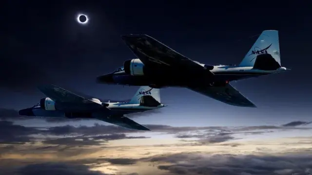 کار هنری: هواپیماها با تجهیزات علمی کسوف را دنبال خواهند کرد