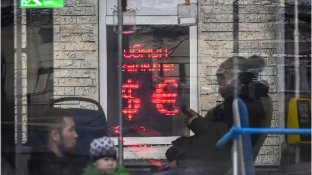 Moskvada valyuta məzənnəsi lövhəsi