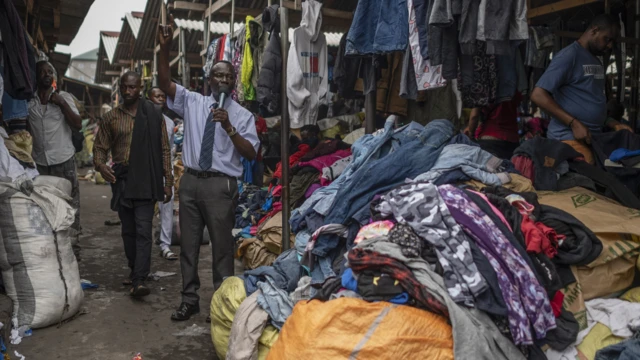 A scene at the Kantamanto market 