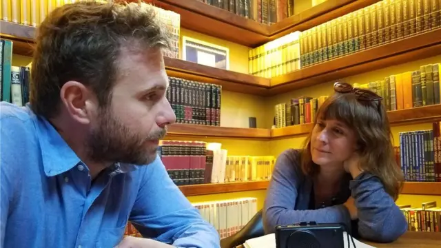 Paolo Giordano y Carolina Robino