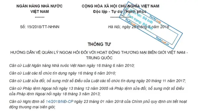 Thông tư 19
