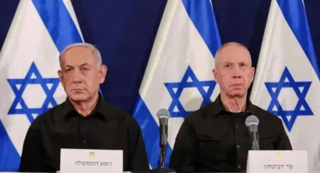 Прем'єр-міністр Ізраїлю Біньямін Нетаньягу та міністр оборони Йоав Галлант