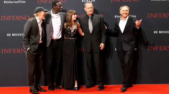 Ден Браун на премијери Инферна
