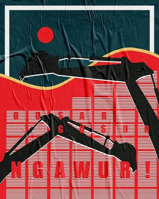 Poster, tamansari melawan, bandung
