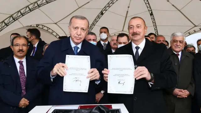 Türkiyənin Prezidenti Recep Tayyip Erdoğan və Azərbaycan Prezidenti İlham Əliyev
