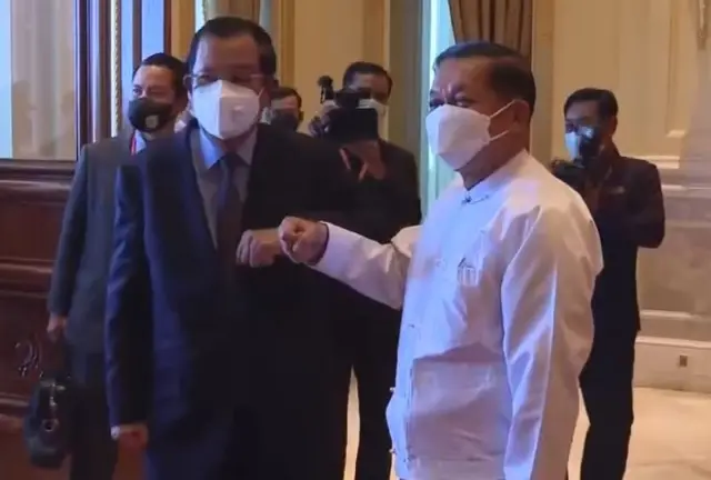 ဟွန်ဆန်နဲ့ ဗိုလ်ချုပ်မှူးကြီး မင်းအောင်လှိုင်