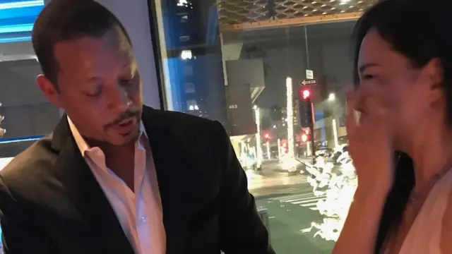 Terrance Howard and Mira Pak