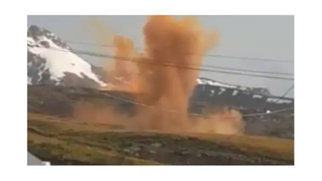 Жергиликтүүлөр Солтон-Сарыда тартып алган сүрөт