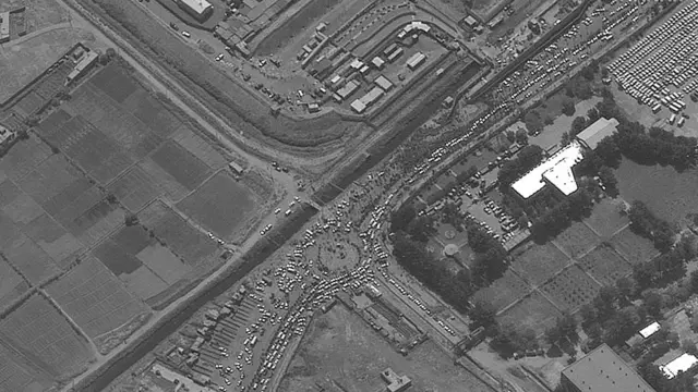 ترافیک در شمال شرق فرودگاه کابل