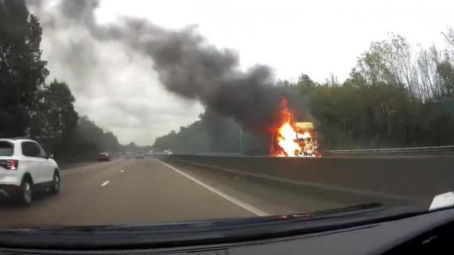 Stretch of M54 reopens in Shropshire after lorry fire BBC News