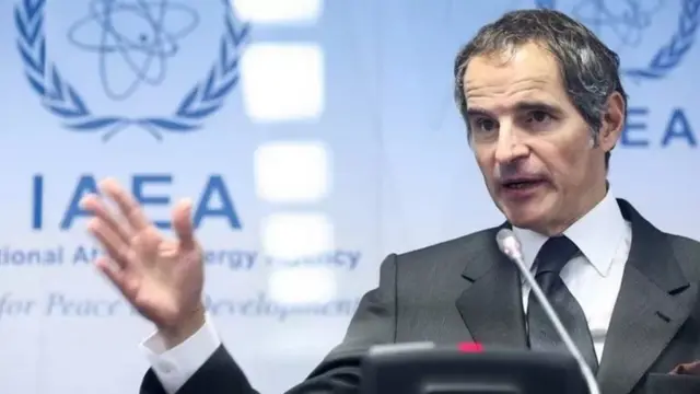 رافائل گروسی مدیرکل آژانس. بر اساس اساسنامه این نهاد، مدیرکل نقشی در صدور قطعنامه‌های شورای حکام ندارد