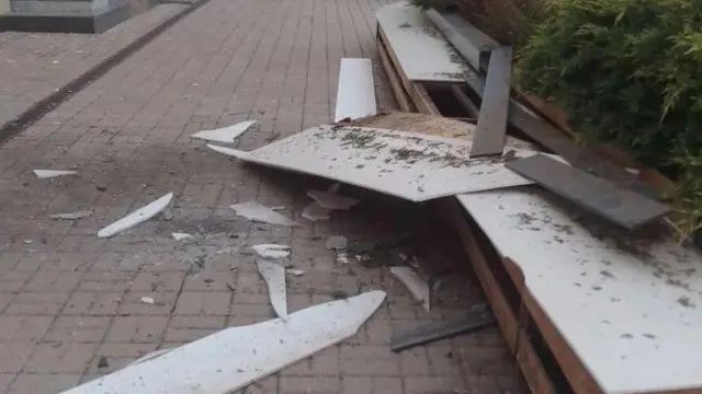 Наслідки російської атаки дронами на вокзал у Слов’янську Донецької област