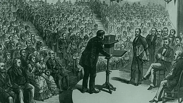 Alexander Graham Bell patentó su teléfono en 1876.