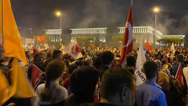 Ankarada prezident sarayının qarşısı