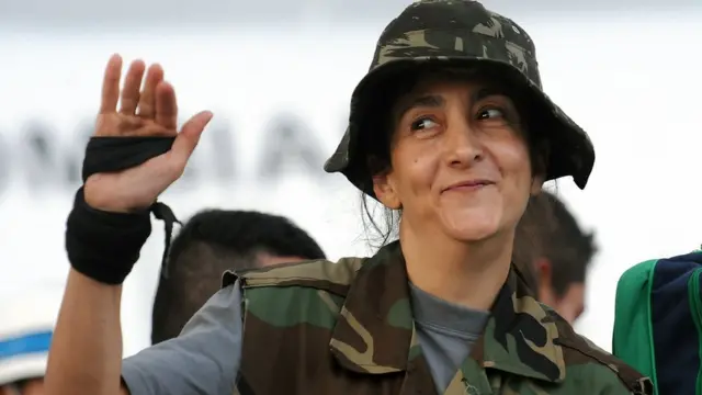 Ingrid Betancourt en una foto de archivo de 2008