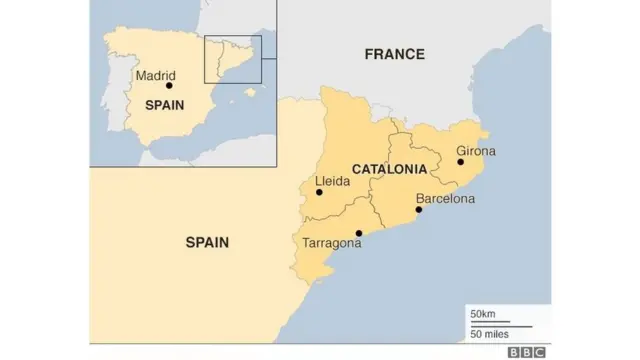 स्पेनचा नकाशा