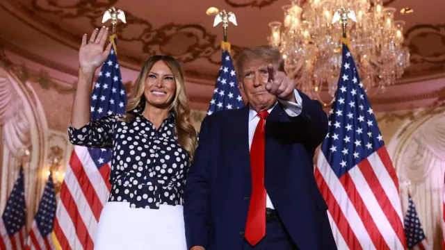 ملانیا ترامپ و دونالد ترامپ