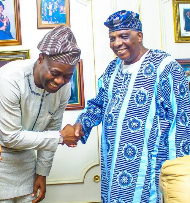 Aworan Seyi Makinde ati Oloye Bode Akindele