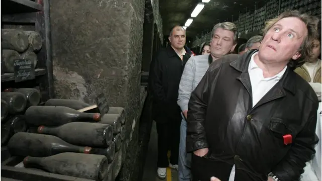 Винні підвали "Масандри" у 2005 зачарували самого Жерара Депардьє