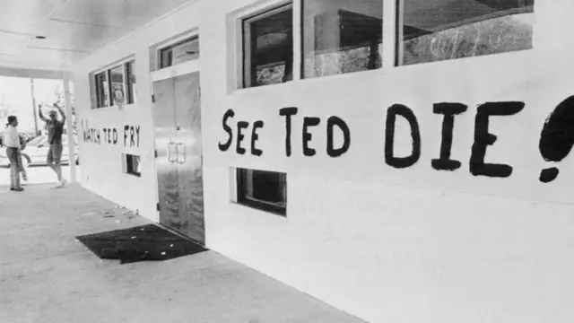 Cartel sobre la ejecución de Ted Bundy