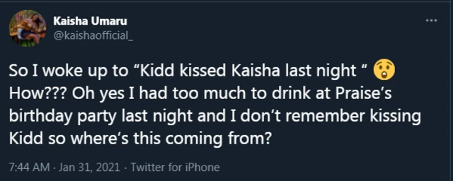 Kaisha Tweet