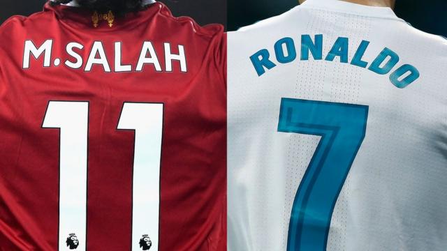 Mohamed Salah y Cristiano Ronaldo
