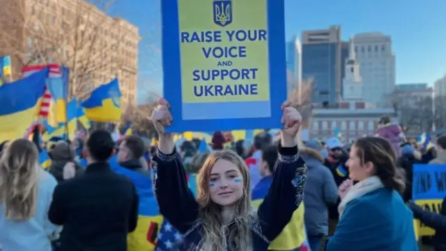 Olga Loik na protestu