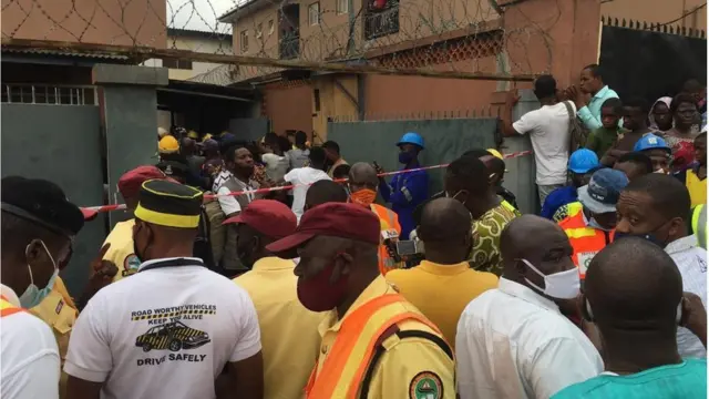 Helicopter crash in Lagos