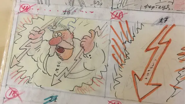 Зевс в раскадровке "Энеиды"