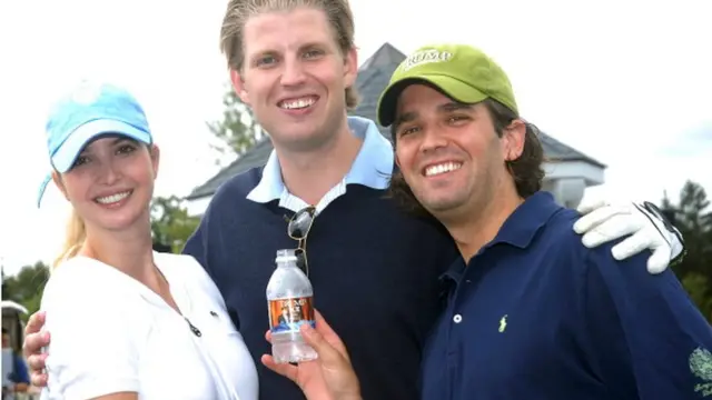 ట్రంప్ సంతానం ఇవాంకా, ఎరిక్, డోనల్డ్ జూనియర్ ట్రంప్