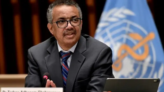 World Health Organization (WHO) Director-General Tedros Adhanom Ghebreyesus