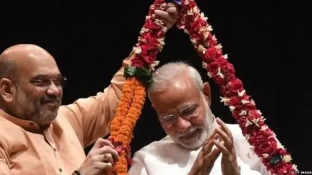 નરેન્દ્ર મોદી અને અમિત શાહ