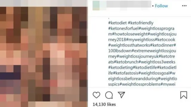 وزن، غذائیت، انسٹاگرام،