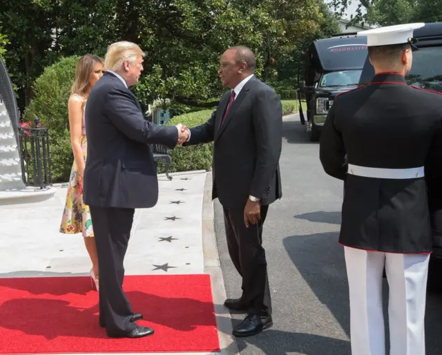 Kenyatta na Trump