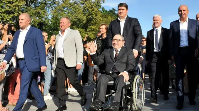 Геннадій Кернес (в центрі), Ігор Терехов (праворуч)