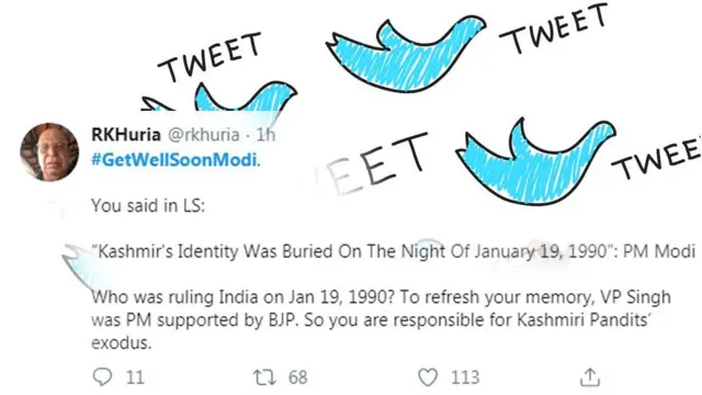 ட்விட்டரில் டிரெண்டாகும் GetwellsoonModi: என்ன ஆனது மோதிக்கு?