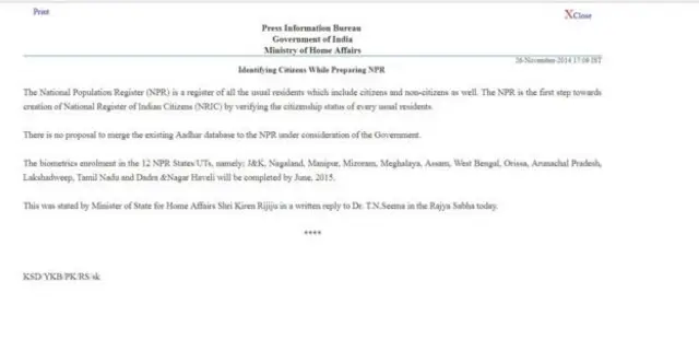 National Population Register
