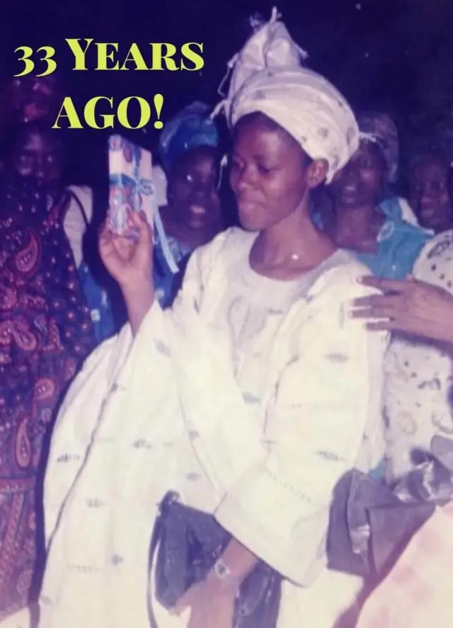Gloria Bamiloye lọjọ ayẹyẹ igbeyawo wọn