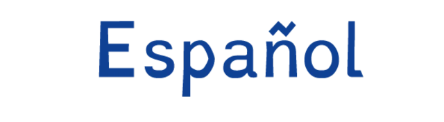 La palabra "español" escrita con la fuente Dyslexie.