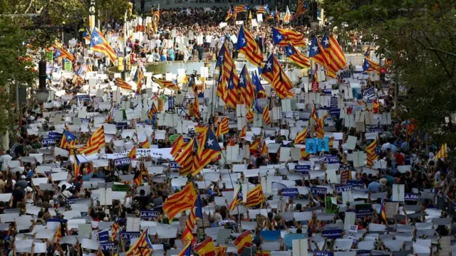 демонстрация в Барселоне