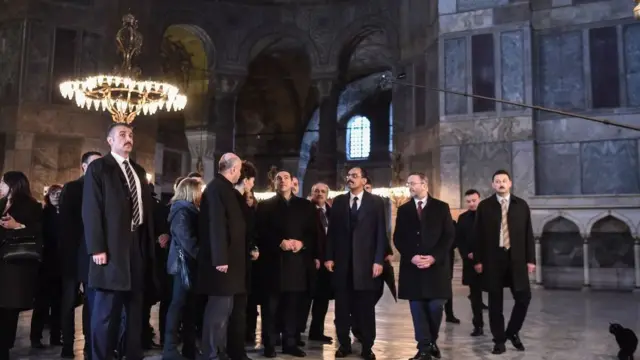 Tsipras'ın Ayasofya ziyareti
