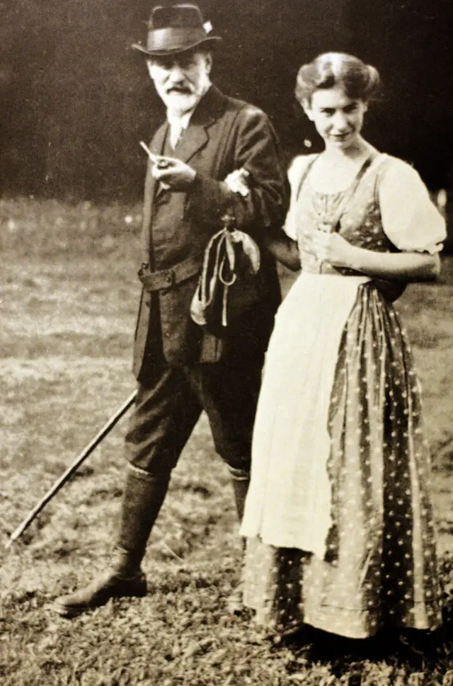 Sigmund et Anna Freud
