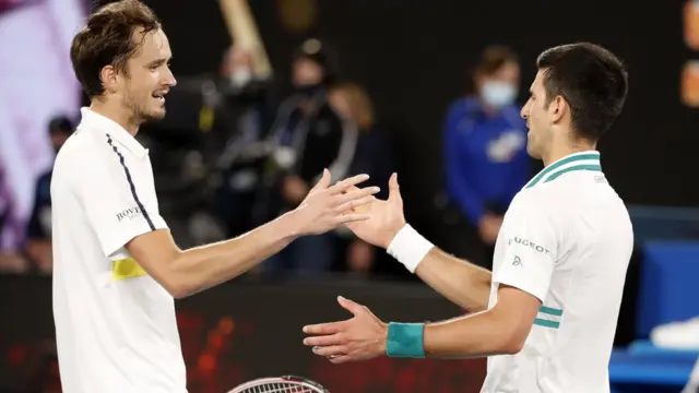 Для Джоковича матч в Австралии стал 28-м финалом на турнирах Большого шлема, для Медведева - вторым.