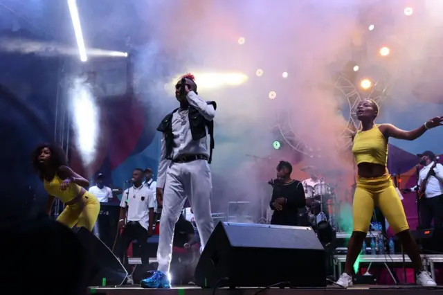 Bamwe mu bitabiriye iserukiramuco ry'amahoro 'Amani Festival'