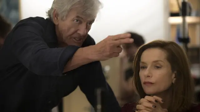 Пол Верховен и Изабель Юппер