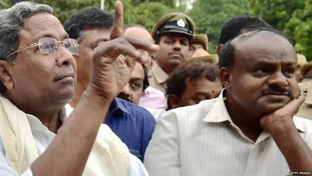 सिद्धारमैया और कुमारस्वामी