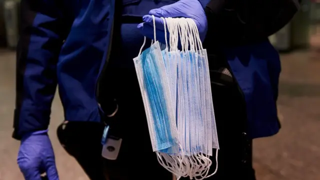 Mascarillas sanitarias.