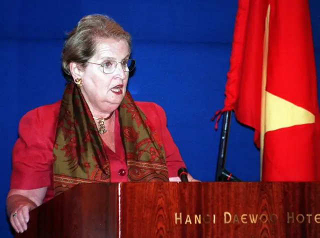 Madeleine Albright ở Hà Nội ngày 6/9/1999